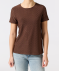 T-shirt met geperforeerd patroon bruin