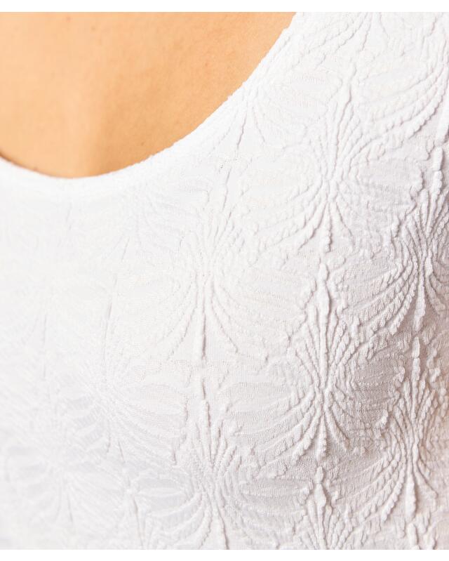 تيشيرت بنسيج محبب للنساء، أبيض (KiK Strukturiertes T-Shirt (weiß)) — KiK, منتج ألماني أصلي في المغرب