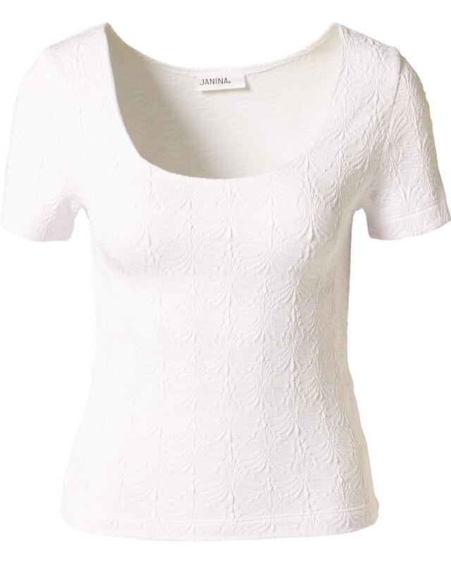 تيشيرت بنسيج محبب للنساء، أبيض (KiK Strukturiertes T-Shirt (weiß)) — KiK, منتج ألماني أصلي في المغرب
