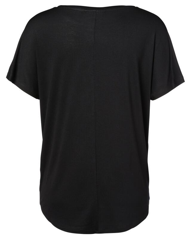 T-shirt à imprimé scintillant femme, noir (KiK T-Shirt mit Schimmer-Print (schwarz)) — KiK, produit allemand authentique au Maroc