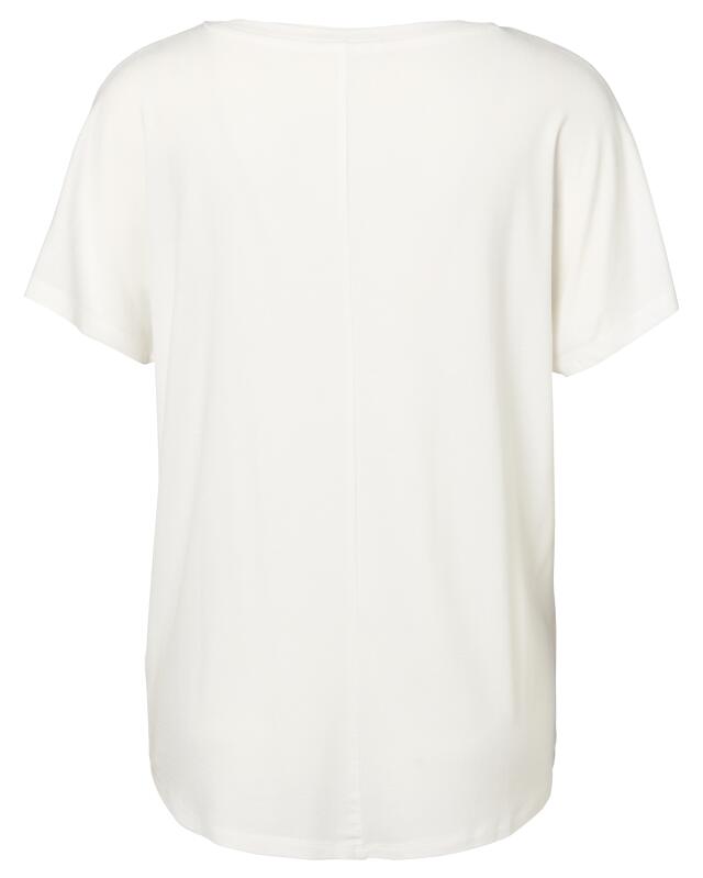 T-shirt à imprimé scintillant femme, blanc imprimé (KiK T-Shirt mit Schimmer-Print (weiß bedruckt)) — KiK, produit allemand authentique au Maroc