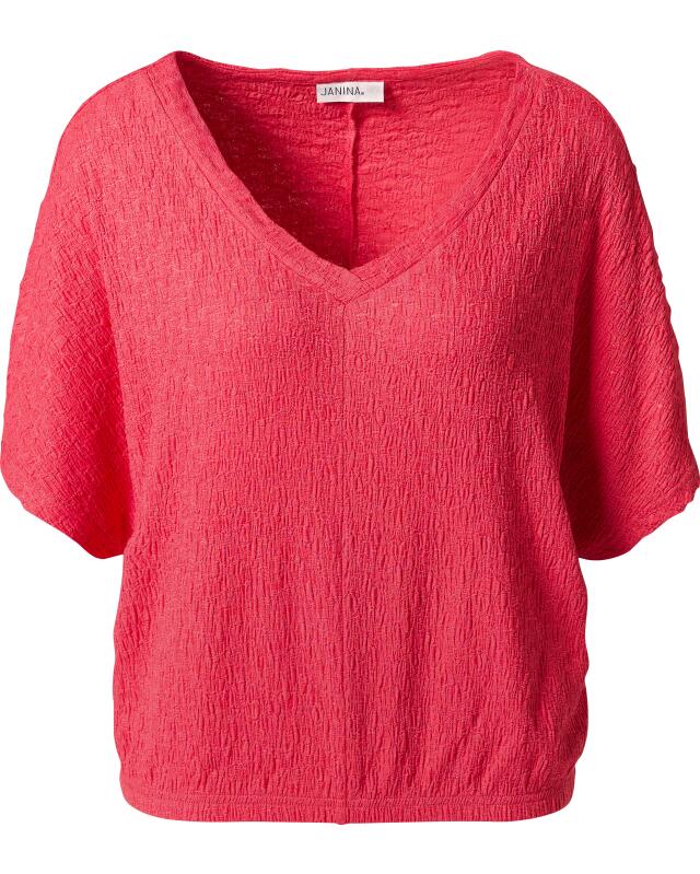 تيشيرت بنسيج محبب للنساء، فوشيا (KiK Strukturiertes Shirt (pink)) — KiK, منتج ألماني أصلي في المغرب
