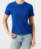T-Shirt mit Lochmuster blau