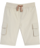 Cargo-Shorts aus Popeline creme
