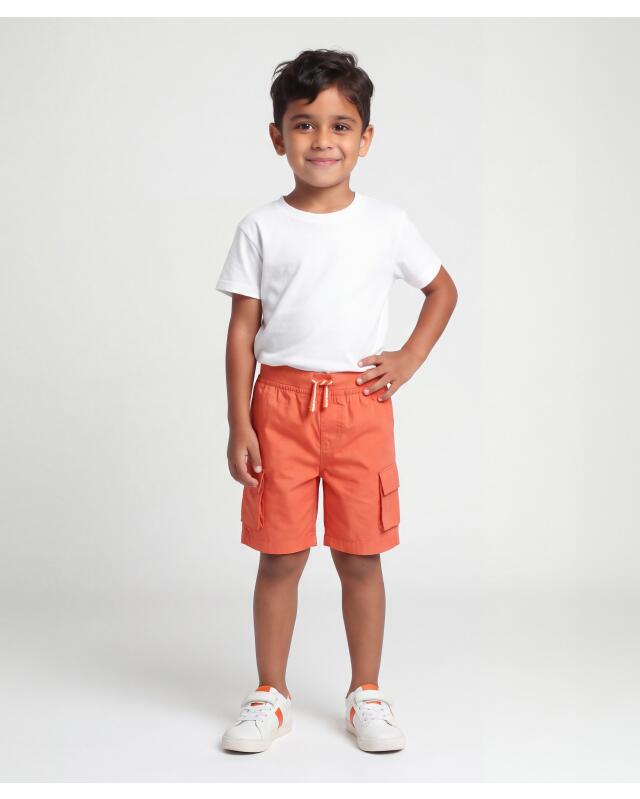 Poplin cargo shorts for boys, red (KiK Cargo-Shorts aus Popeline (rot)) — KiK, authentic German product in Morocco