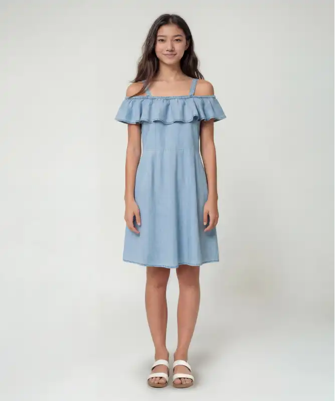 Kinder jurk zonder mouwen