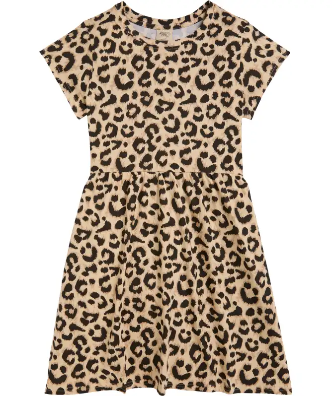 Kinder jurk met luipaardprint