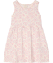 Kleid mit Herzmuster creme