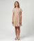 Jurk met luipaardprint creme