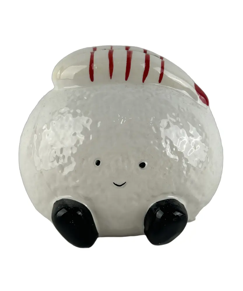 Sparfigur aus Keramik, weiß