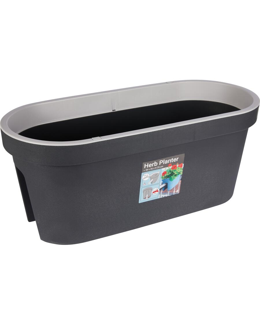 wandobjekt pflanztopf Wand Blumentopf RIO 28x20x23 cm, Pflanzkübel Robuster Übertopf Blument main image 1