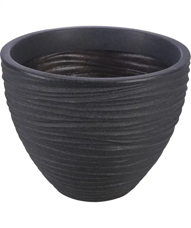 Plantenpot met zandstructuur