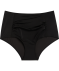 Bikini-Slip High-waist schwarz