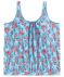 Türkisfarbenes Tankini-Oberteil türkis