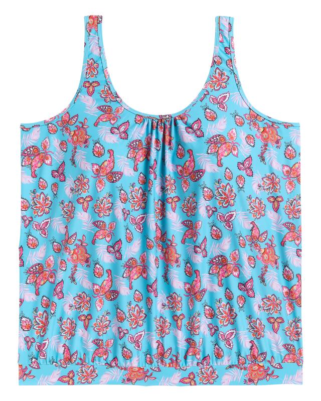 Tankini top for women, turquoise — KiK, authentic German product in Morocco