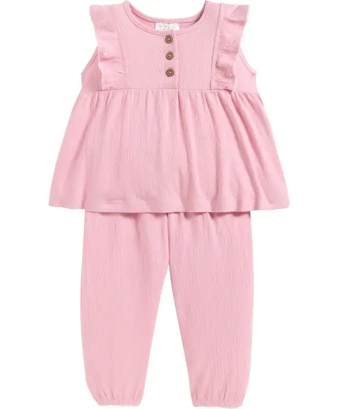 Blusentop + Hose in Rosa