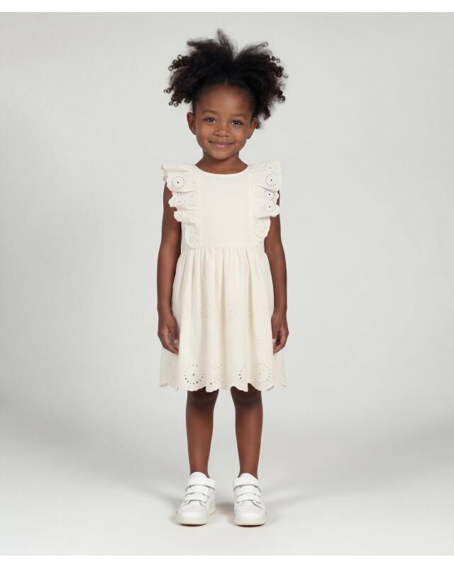Robe fille, blanc (KiK Hübsches weißes Kleid (weiß)) — KiK, produit allemand authentique au Maroc