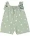 Baby jumpsuit met madeliefjes groen