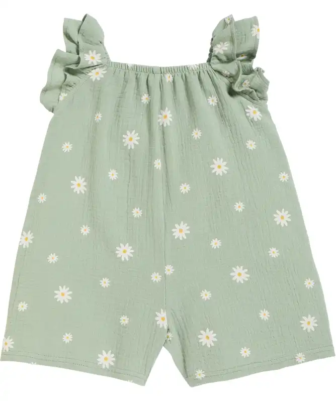 Baby jumpsuit met madeliefjes