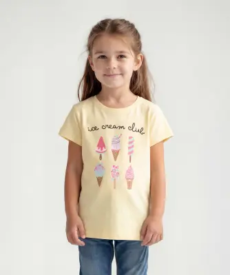 T-Shirt mit Eisprint