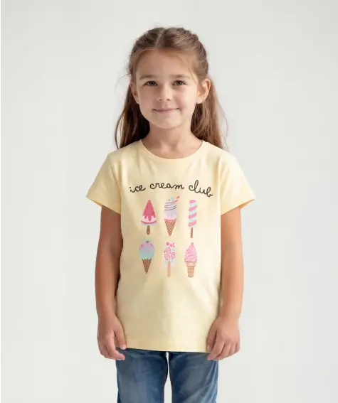 T-Shirt mit Eisprint