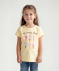 T-Shirt mit Eisprint hellgelb