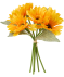Kunstblumen Sonnenblumen gelb