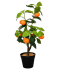 Kunst-Orangenbaum orange