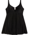 Badekleid mit eingearbeitetem Badeanzug schwarz