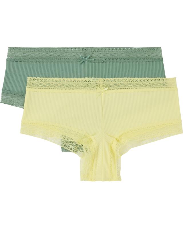 سراويل داخلية قصيرة مضلعة للنساء، كاكي (KiK Gerippte Pantys (Khaki)) — KiK, منتج ألماني أصلي في المغرب