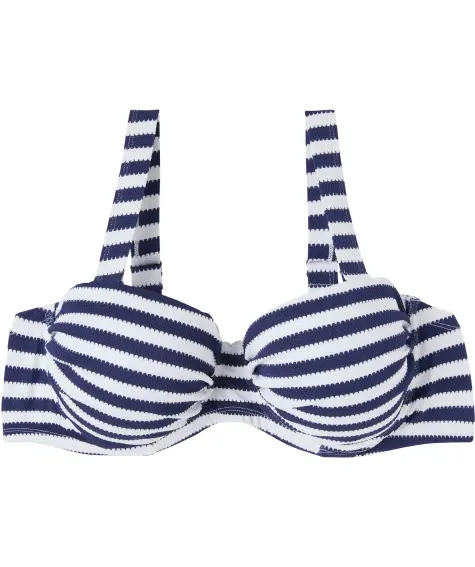 Gestreiftes Bikini-Oberteil