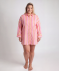 Strandtunika pink gestreift
