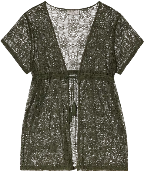 Strandtunika aus Häkelspitze