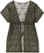 Gehaakte kanten strandtuniek kaki