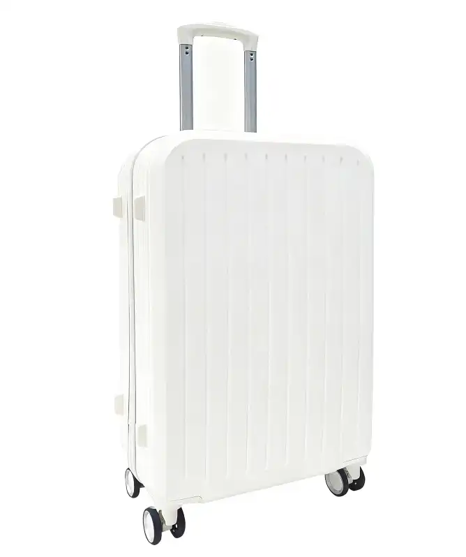 Weißer Hartschalenkoffer