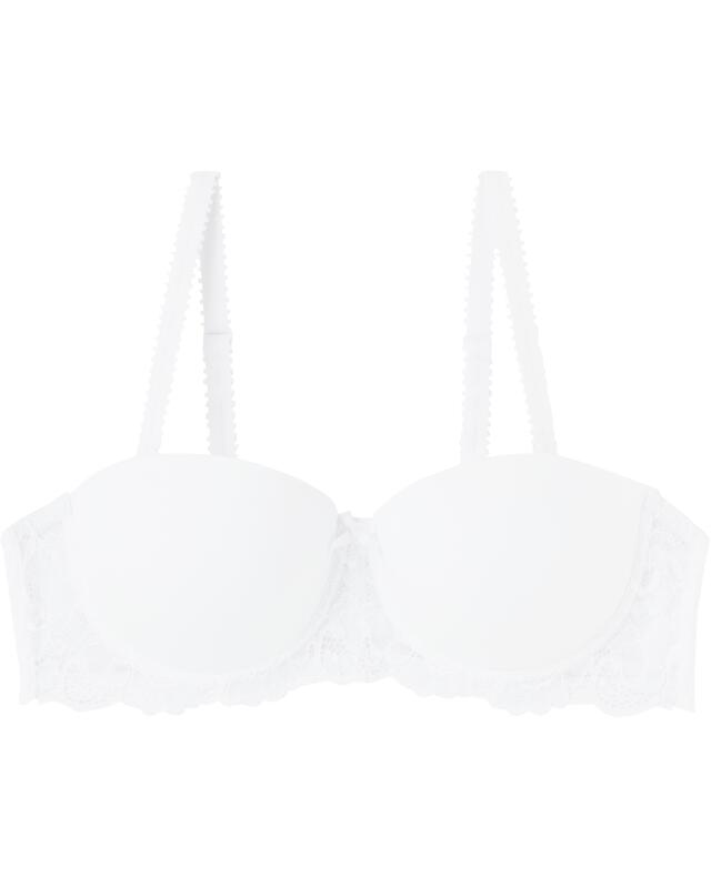 Balconette push-up bra for women, white (KiK Push-up-BH Balconette (weiß)) — KiK, authentic German product in Morocco