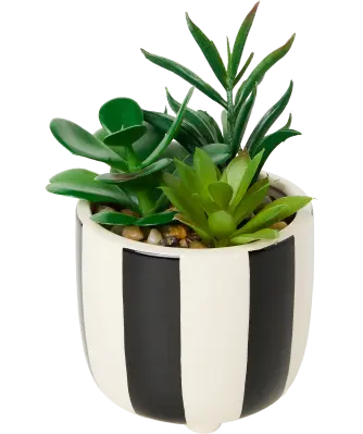 Kunst-Sukkulente im Topf