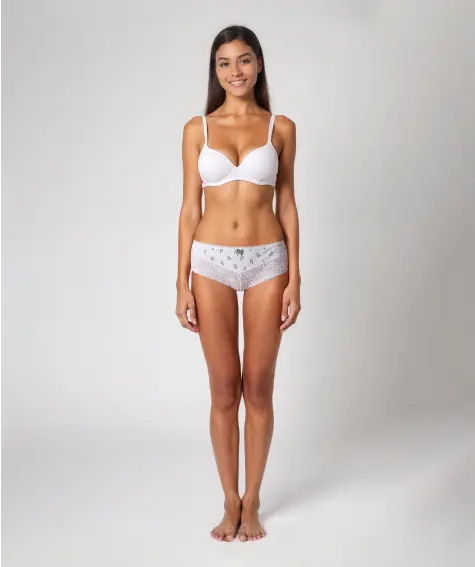 Pantys mit Blattmuster