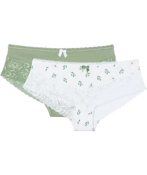 Pantys mit Blattmuster