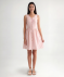 Gestreiftes Kleid rose getreift