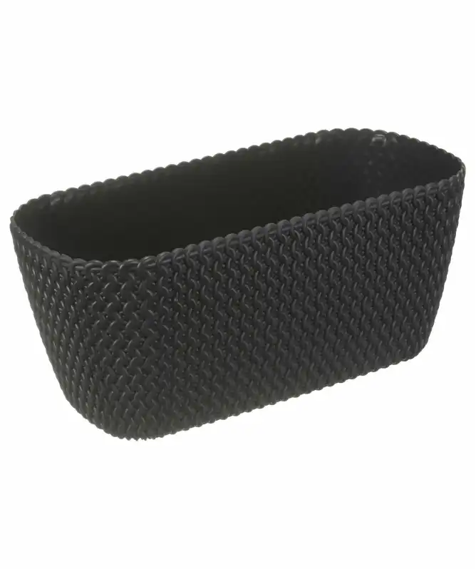 Bloembak in gebreide look