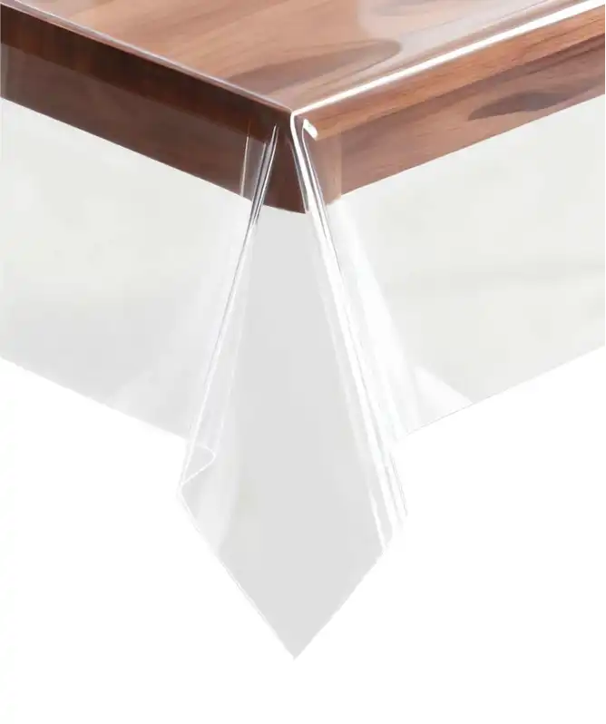 Transparente Tischdecke