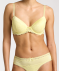 Push-up-BH mit Spitze gelb