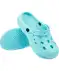 Schlichte Clogs aqua