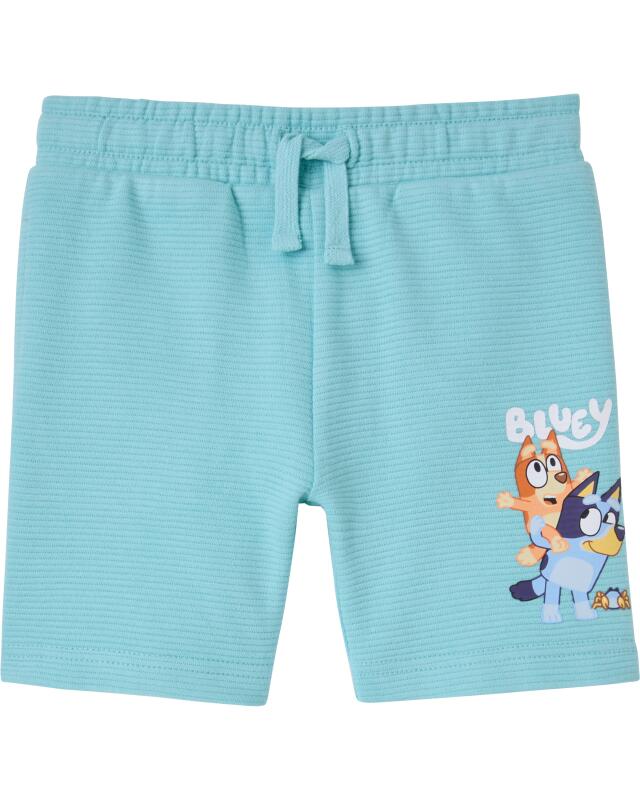 Bermuda-length sweat shorts for boys, turquoise (KiK Sweatshorts in Bermudalänge (türkis)) — KiK, authentic German product in Morocco