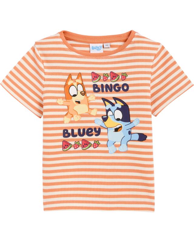 T-shirt fille, blanc/orange (KiK T-Shirt (weiß/orange)) — KiK, produit allemand authentique au Maroc