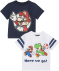 T-Shirts weiß/dunkelblau