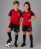 Kinder Fußball-Set schwarz/rot