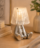 LED-Leuchte mit Figur silber