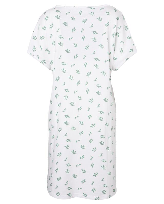 Nursing nightdress with wrap look for women, white printed (KiK Stillnachthemd mit Wickeloptik (weiß bedruckt)) — KiK, authentic German product in Morocco